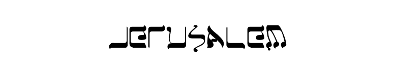 Jerusalem font preview