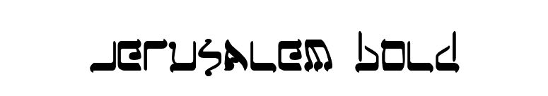 Jerusalem Bold font preview