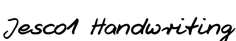 Jesco1 Handwriting font preview