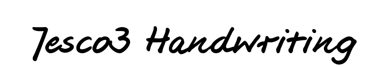 Jesco3 Handwriting font preview