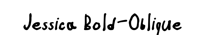 Jessica Bold-Oblique font preview