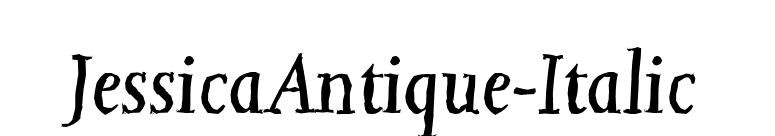 JessicaAntique-Italic font preview