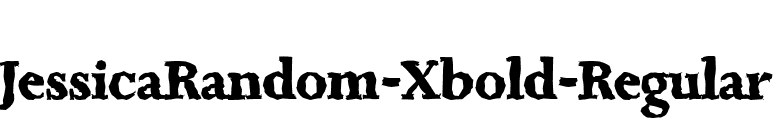 JessicaRandom-Xbold-Regular font preview