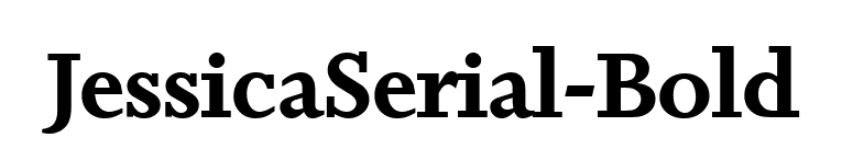 JessicaSerial-Bold font preview