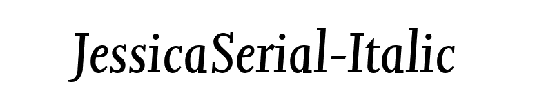 JessicaSerial-Italic font preview