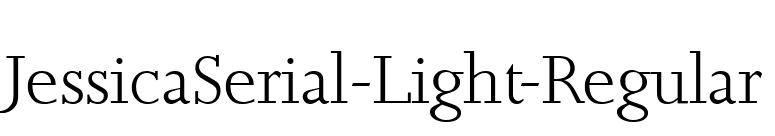 JessicaSerial-Light-Regular font preview