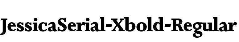 JessicaSerial-Xbold-Regular font preview