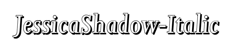 JessicaShadow-Italic font preview