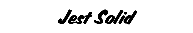 Jest Solid font preview
