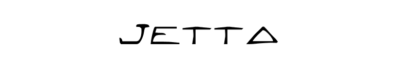 Jetta font preview