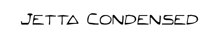 Jetta Condensed font preview