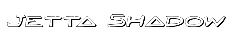 Jetta Shadow font preview