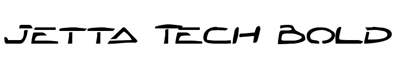Jetta Tech Bold font preview