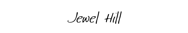 Jewel Hill font preview