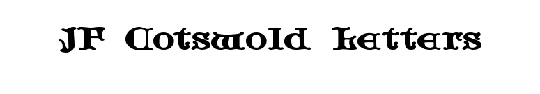 JF Cotswold Letters font preview