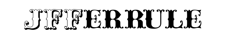 JFFerrule font preview