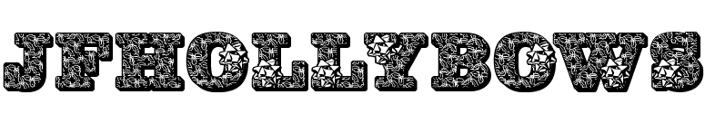 JFHollyBows font preview