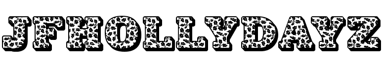 JFHollyDayz font preview