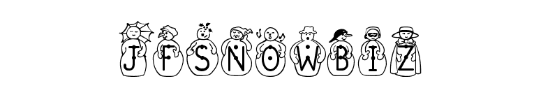 JFSnowbiz font preview