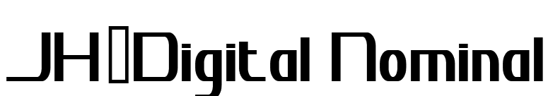 JH_Digital Nominal font preview