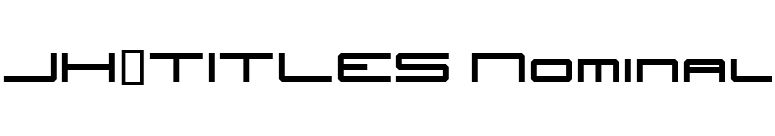 JH_TITLES Nominal font preview
