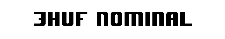 JHUF Nominal font preview