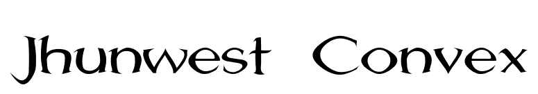 Jhunwest Convex font preview