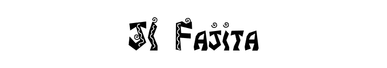 JI Fajita font preview