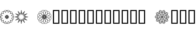 JI Kaleidoscope Bats font preview