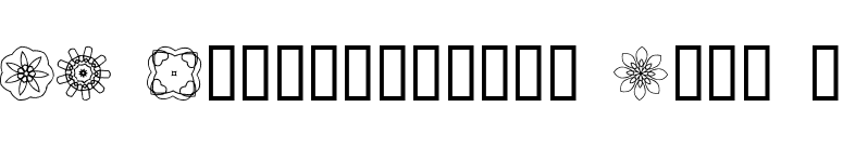 JI Kaleidoscope Bats 3 font preview