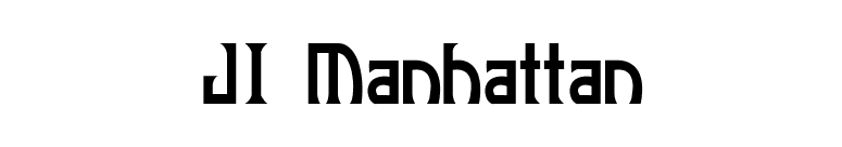 JI Manhattan font preview