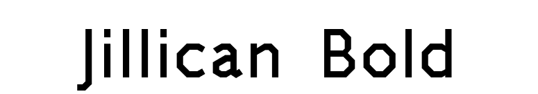 Jillican Bold font preview