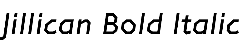 Jillican Bold Italic font preview