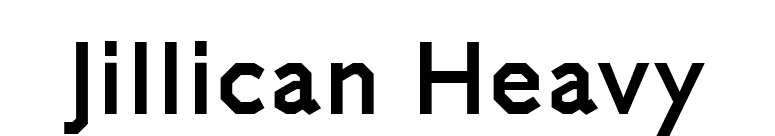 Jillican Heavy font preview
