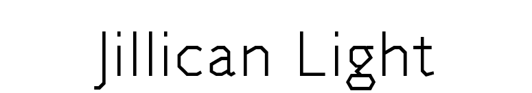 Jillican Light font preview