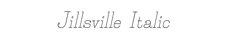 Jillsville Italic font preview