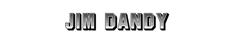 Jim Dandy font preview
