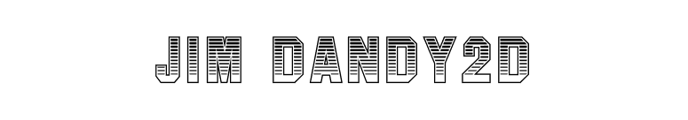 Jim Dandy2D font preview