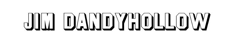 Jim DandyHollow font preview