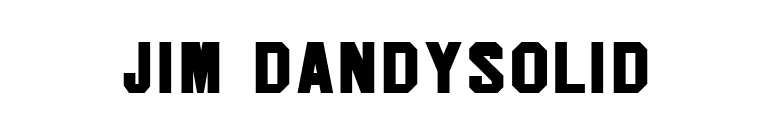 Jim DandySolid font preview