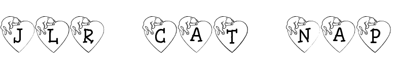 JLR Cat Nap font preview