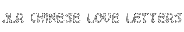 JLR Chinese Love Letters font preview