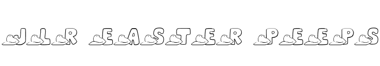 JLR Easter Peeps font preview