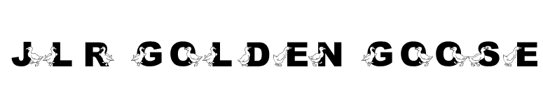 JLR Golden Goose font preview