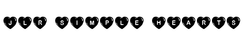 JLR Simple Hearts font preview