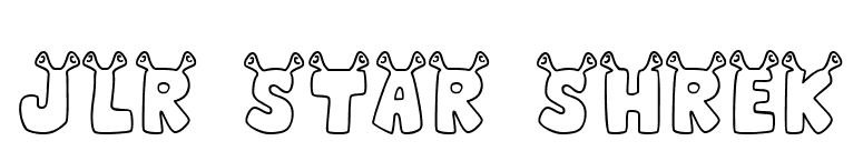 JLR Star Shrek font preview