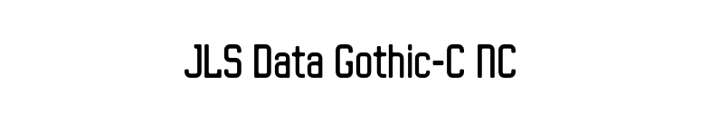 JLS Data Gothic-C NC font preview