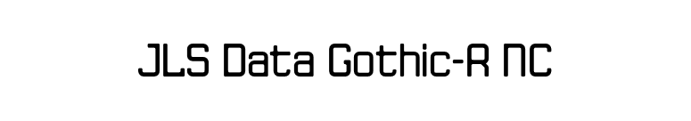 JLS Data Gothic-R NC font preview