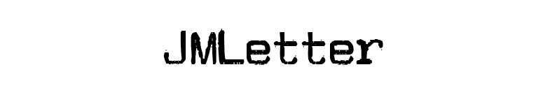 JMLetter font preview