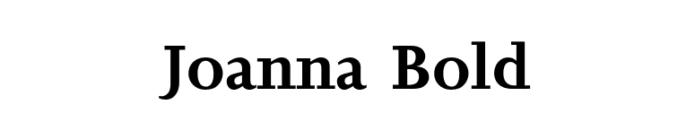 Joanna Bold font preview